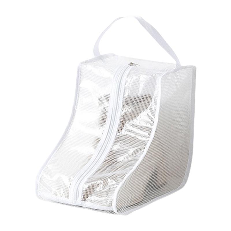 Transparente feuchtigkeitsdichte Stiefel-Aufbewahrungstasche Schutzhülle für Schuhe Modischer Schuhschutz mit Reißverschlüssen