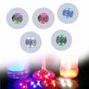 New 2/6/10PCS New Light Up Beer LED Coaster Flashing Round Shape Wine Glass Drinking Bottle Cup Luminous Mat Home Party Club Bar Supply
