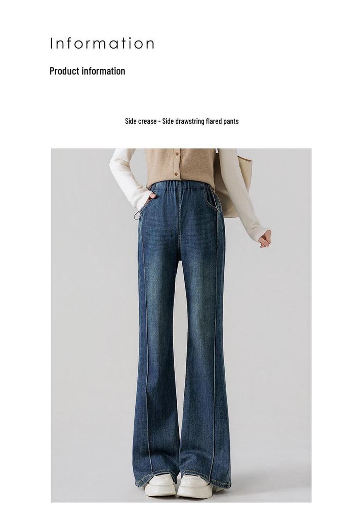 Spring Maternity Flare Pants: Fashionable, Versatile, Loose-Fit Plus Size Jeans for Casual Wear