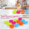 16pcs Silicone Donut Mold Colorful Baking Cups Cake Molds  Doughnut Pastries Puddings Muffins