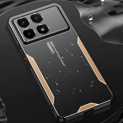 For Xiaomi Redmi K70E 5G/Poco X6 Pro 5G Hybrid Phone Case Aluminum Alloy+TPU+PC Cover Protection Cover