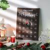 Kids Participatory Christmas Clock Calendar Sustainable Wood Wall Suspended Easy Arrange Plan
