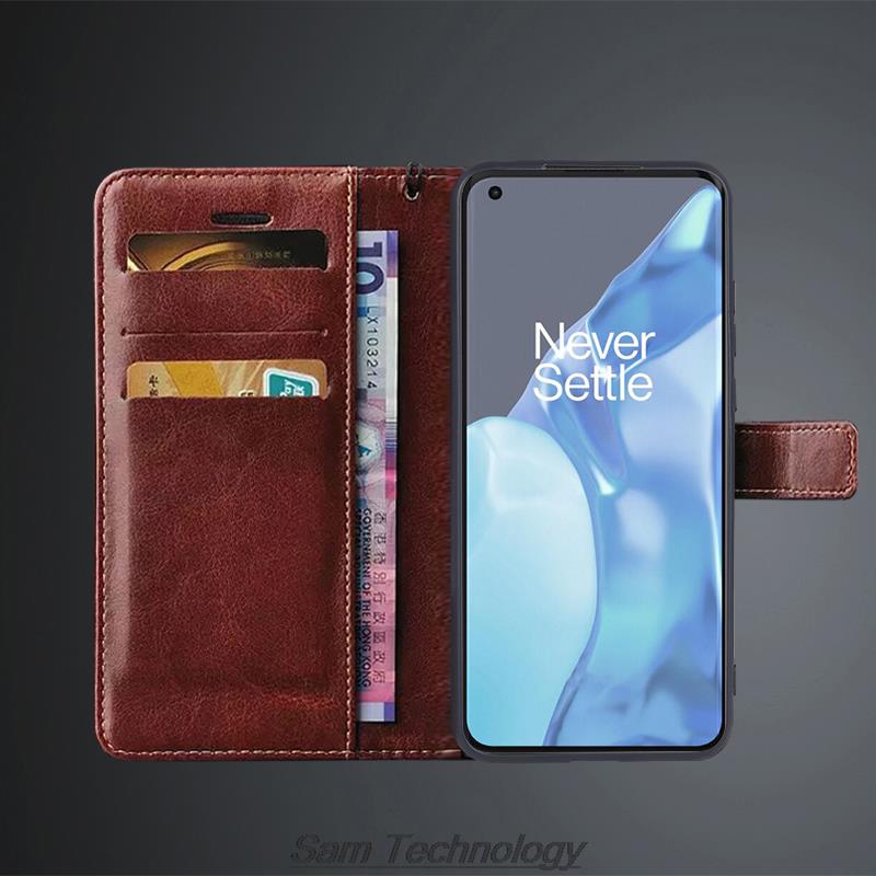 Card Holder Leather Case for Oneplus 9 Pro Oneplus9 Pro Pu Leather Flip Cover Retro Wallet Phone Case Business Fundas Coque