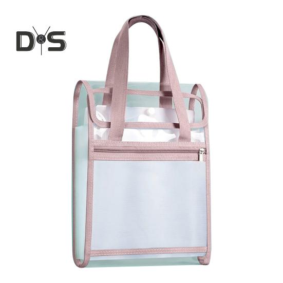 

Вертикальная папка-аккордеон с 13 карманами, водонепроницаемый прозрачный органайзер для файлов с ручкой для хранения документов формата А4 розовый