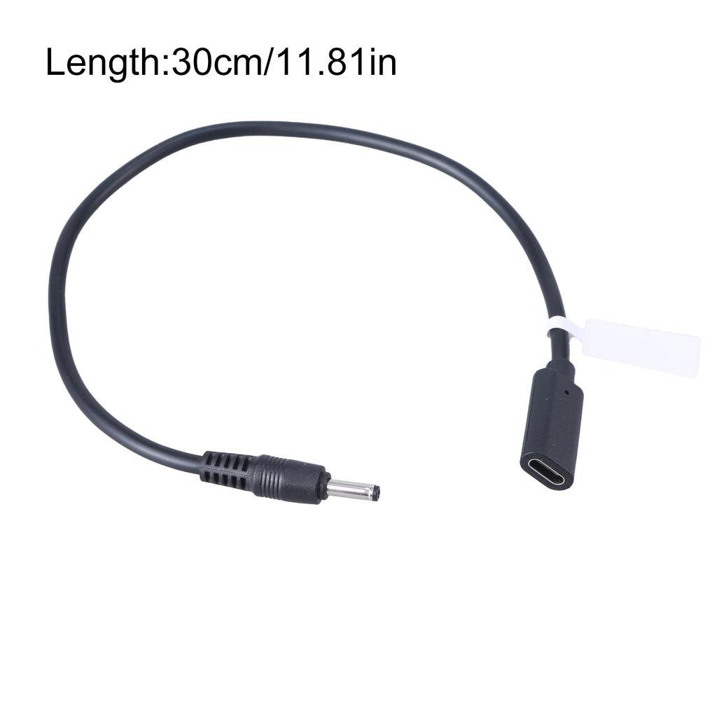 USB C To 3.5x1.35mm Power Cable Female To Male Connectors Adapter Cord for Laptops Monitors Routers Supports Up To 3A