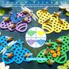 Floating Bee Island Watering Station EVA Foam Insect Waterer for Garden Safe Drinking Platform for Bees & Butterflies