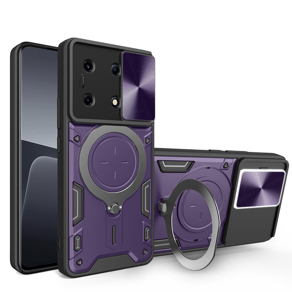 For Infinix Note 30 VIP 5G Case Lens Protection TPU+PC Kickstand Phone Cover