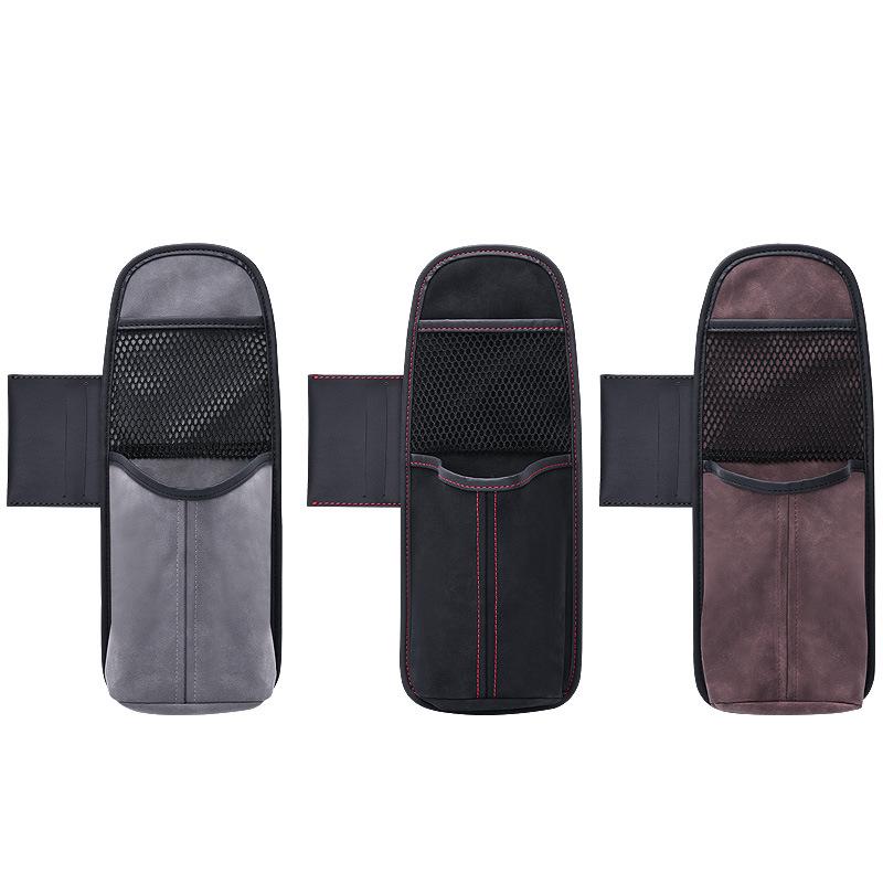 Large Car Seat Storage Bag with Tissue Box and Cup Holder