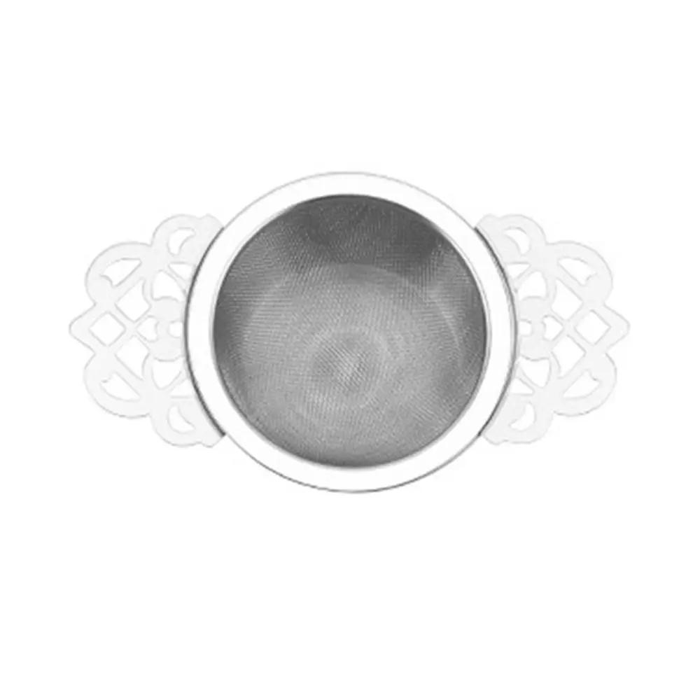 304 Stainless Steel Tea Infuser Double-layer Fine Mesh Tea Strainer Lace Tea Drain Useful Tea Infusers Teaware Kitchen DIY
