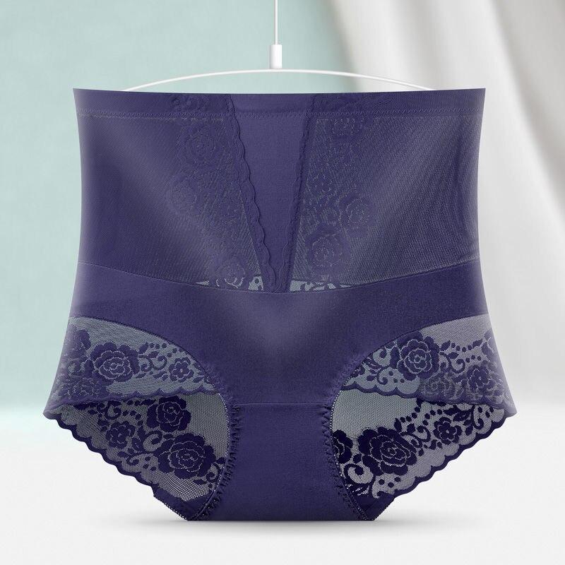 Frauen Spitze Stickerei Blumen Höschen Sexy Hohe Taille Butt Lifter Briefs Gesundheit Bauch Schlank Nahtlose Unterwäsche Plus Größe Knickers