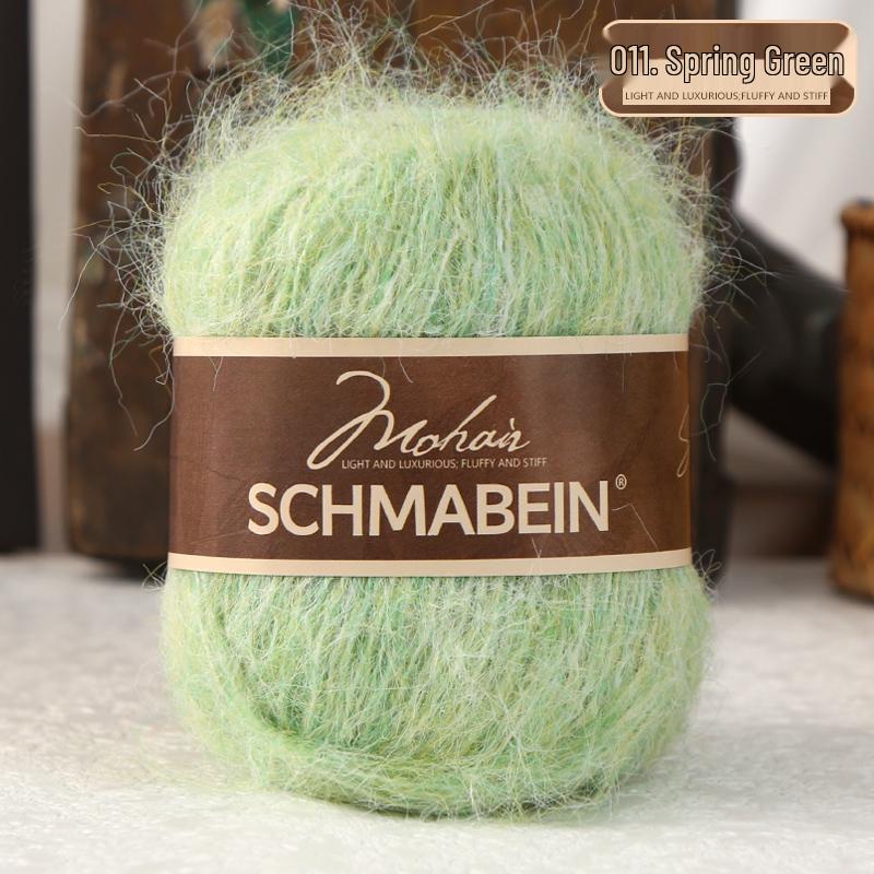 Garnset aus langhaarigem Alpaka-Mohair zum Handstricken von Puppen, Schals und Mützen