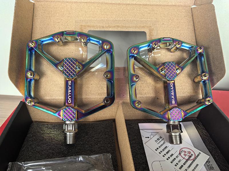 SJL Aluminiumlegering Mountainbike Lagerpedaler - Plattforms Cykeltillbehör