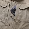 Men's Vintage Work Shirt Long Sleeve Casual Button Down Shirt Loose Fit Utility Shirt with Chest Pockets Outdoor Workwear Shirt