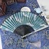 Vintage Chinesischer Stil Faltfächer Stofffächer Tanzfächer Tragbar Sommer Handfächer Bühne