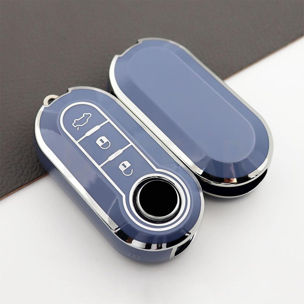 For Fiat 500 Ducato Panda 500L Punto Lancia Musa For Citroen Jumper For Peugeot TPU Car Remote Key Case Cover Shell Fob Boxer