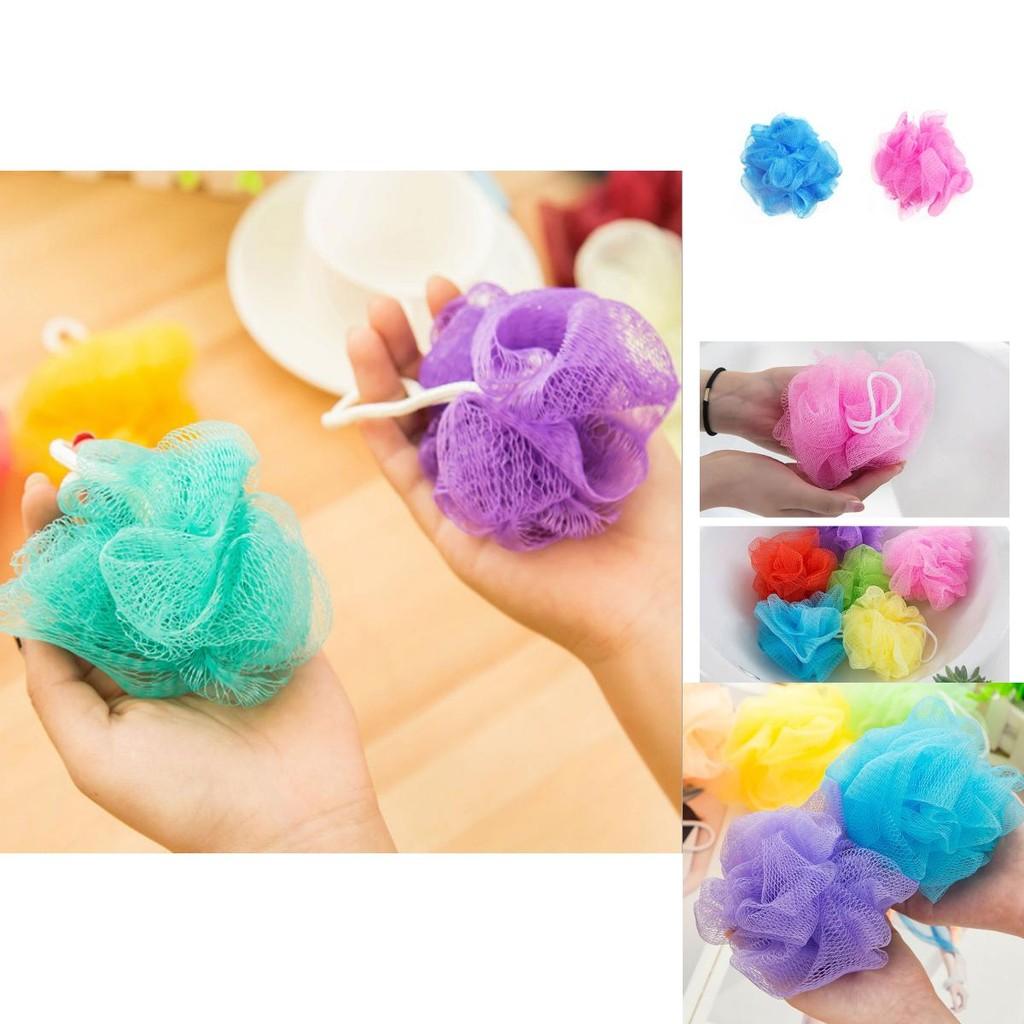 Luxurious Soft Bath Ball Bathsite Cleaning Mesh Shower For Gentle Exfoliation