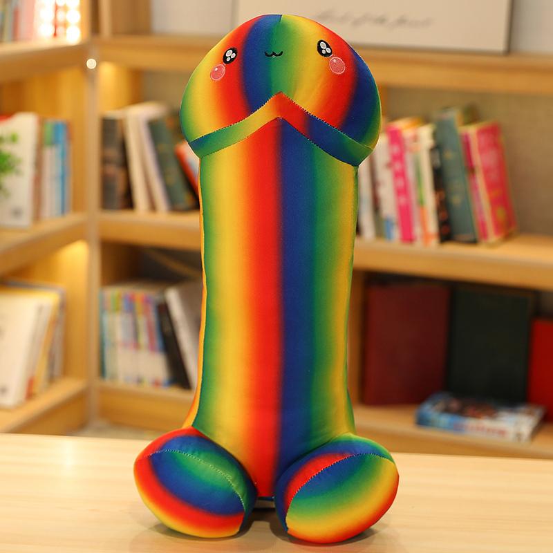 30-90cm Full Size Cute Flesh-colored Penis Plush Toy Pillow Sexy Soft Toy Stuffed Funny Cushion Simulation Lovely Gift For Girls