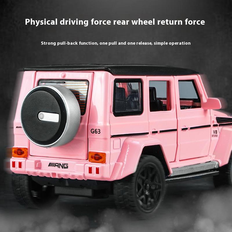 1/32 Alloy Benz G63 Model Car, Simulated Sound and Light, Strong Return Force, Simulated Large Skylight, Christmas/birthday Gift
