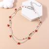 2pcs/Set Summer Beach Bohemia Colorful Beads Necklace for Women Girls Flower Pearl Necklaces Handmade Holiday Jewelry Gifts