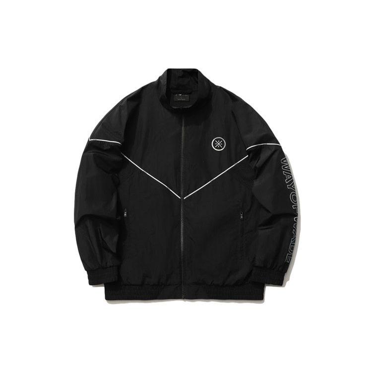 Li Ning Jackets Men's Black Stand Collar Moderate Other AJDR193-1