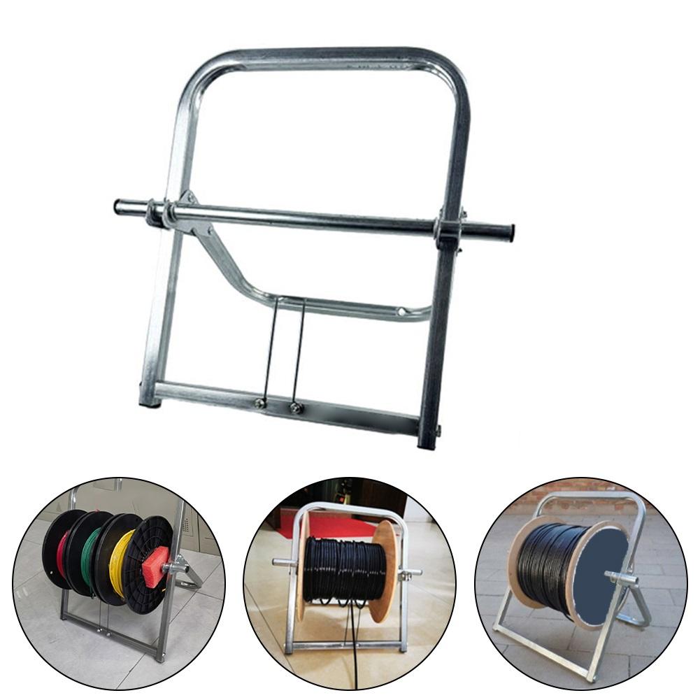 Single Axle Dispenser Wire Spool Holder Robust Steel Construction Versatile Material Holder Wire Rack Perfect For Workshops