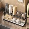 2-Tier Cup Mug  Drying Rack Kitchen Countertop Drainer with Drainboard Utensil Holder Rust-Proof Dish Mug Drying Storage Shelf
