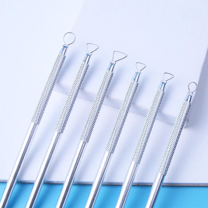 Non-Slip Aluminum Rod Carving Tool Set for Clay and Pottery - 6 Pieces
