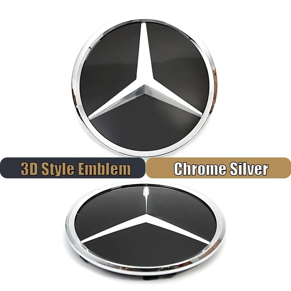 1pcs Front Grill Emblem Tar Logo For Mercedes Benz A B W117 W176 C E S R SL ML GL GLA GLK-Class Mirror Illuminated Star Emblem BD1