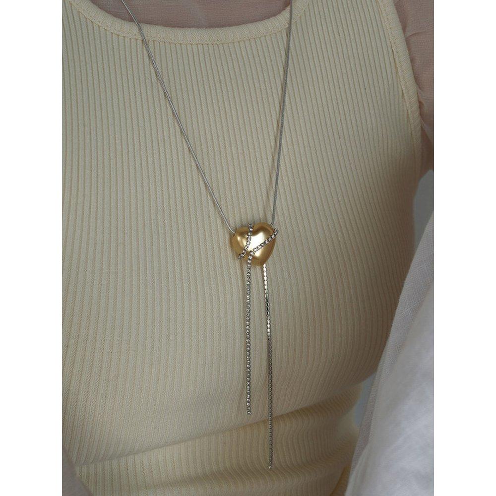 Moonlit Heartstrings Long Necklace