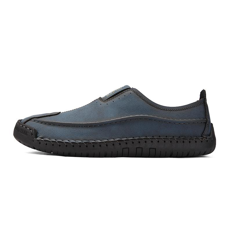Pantofi casual mocasini pentru bărbați, toamnă-primăvară, lucrați manual, mărime mare, pantofi casual din piele pentru condus