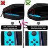 With 20 Games Cartridges Carrying Case EVA Game Console Box for Nintendo Switch Console/Switch OLED/Fit AC Charger Adapter