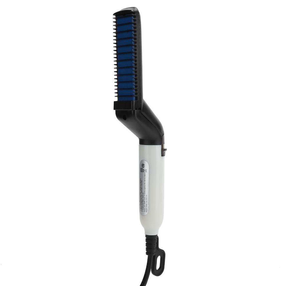 Portable Design Electric Hair Comb Brush Fast Heating Beard Comb Mustache Curler Comb For Men
