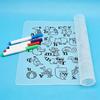 Children's Silicone Graffiti & Coloring Mat - Non-slip, Heat-resistant Animal & Number Pattern Mat
