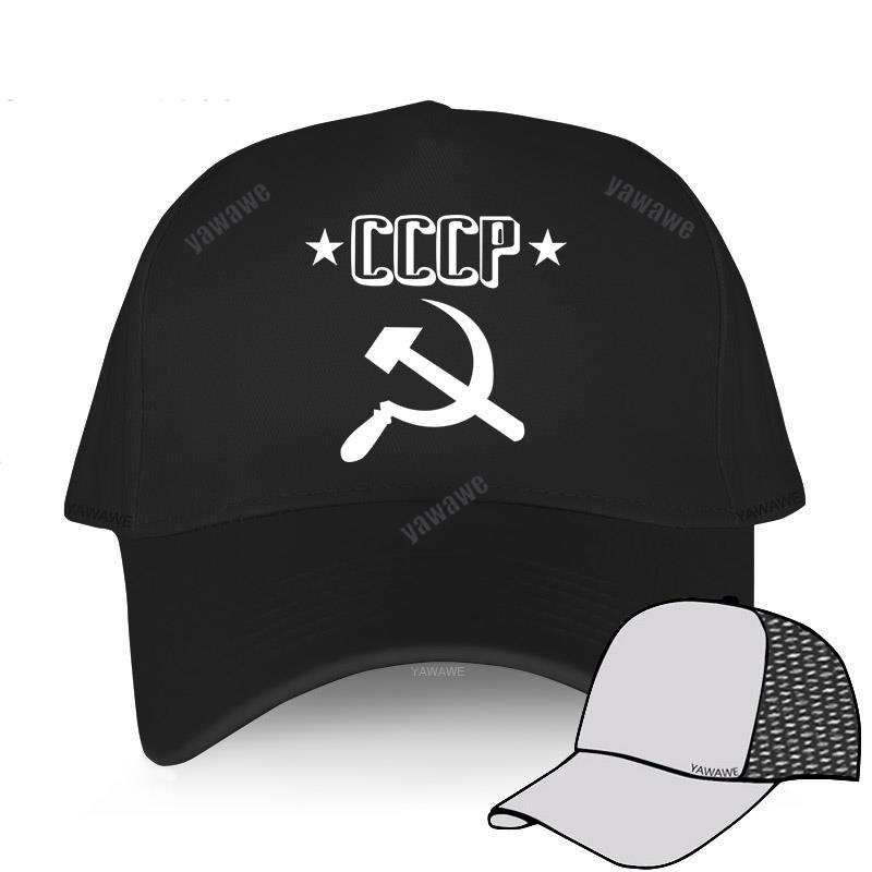 Black Casual hats Boys Printed Baseball Cap Russia Flag CCCP Emblem Man Women Summer Hat outdoor Snapback caps sport bonnet