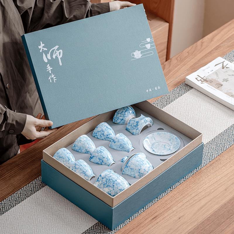 Chaxun Kiln Glazed Ceramic Kung Fu Tea Set