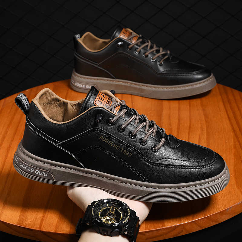 Round Nose Demi-season Black Sneakers For Woman Loafers Sneakers Shoes Women Boots Autumn Sport From Famous Brands 2025