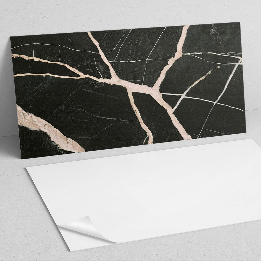 Self-Adhesive Vinyl Kitchen Tiles Elegant Marble Pattern 10x40x20 Cm