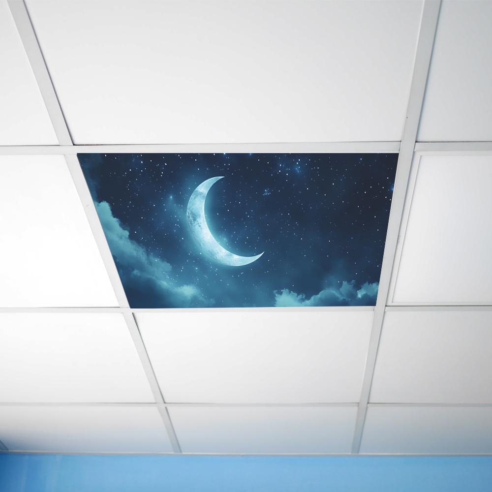 Star and Moon Living Room Bedroom Ceiling Home Beautification Wall Stickers