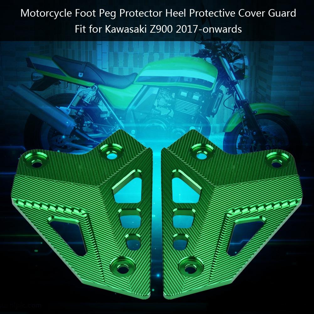 Motorcycle Footrest Foot Peg Protector Heel Protective Cover Guard for  900 2017 Black