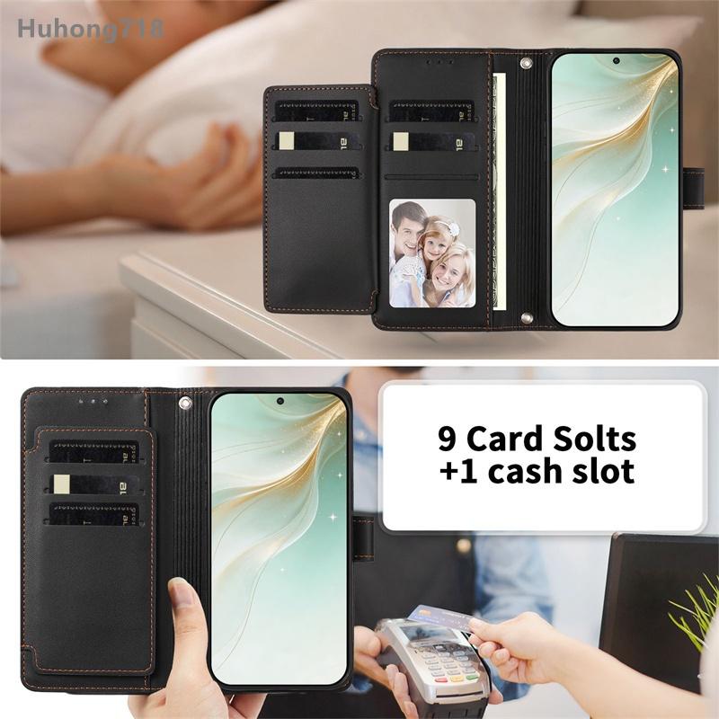 For Redmi Note 6 6A 7 8 9 Power 9S 9T 10 10C 15A 2022 Pro 4G 5G Flip Wallet Case Leather Cover With Card Slot Silicone Hand Strap Wireless Charging