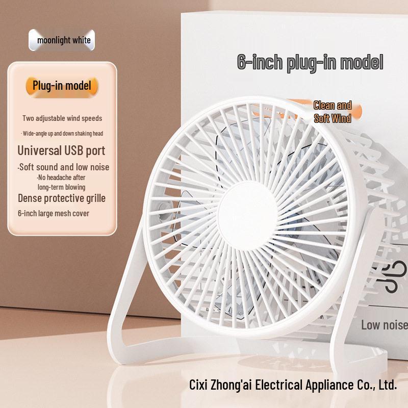 Portable USB Mini Desktop Fan for Office and Dorm