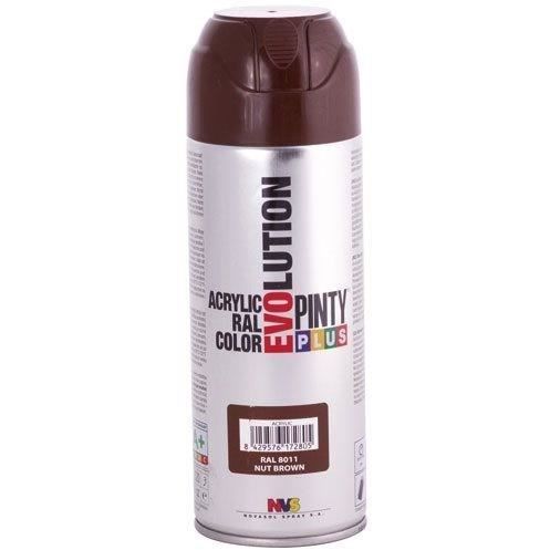 Pinty plus évolution acrylique mat - NOVASOL - Bombe de 400ml - Brun noisette RAL8011