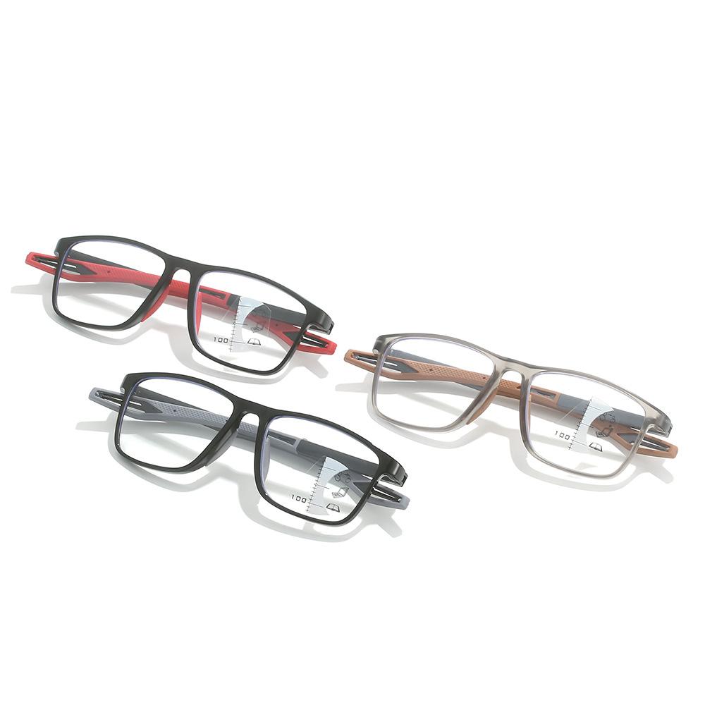 Fashion Anti-Blue Reading Glasses Men'S High Definition Reading Glasses Sports Reading Glasses Multi-Focus Far And Near Dual-Use