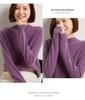 2024 Fall/Winter Women's 100% Wool Semi-High Neck Loose Knitted Sweater