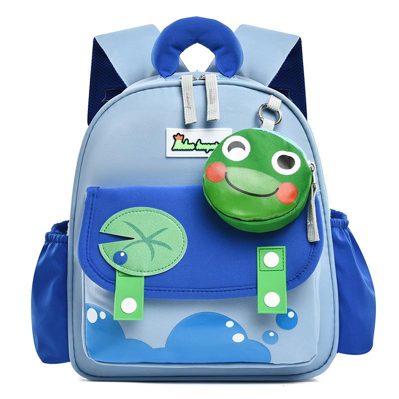 Schoolbag New High-value Children's Backpack Oxford Cloth Children's Fun Cute Kindergarten School Bag Boys and Girls Large Capacity Backpack