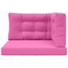 Outdoor Sofa Cushions 3 pcs Pink Polyester