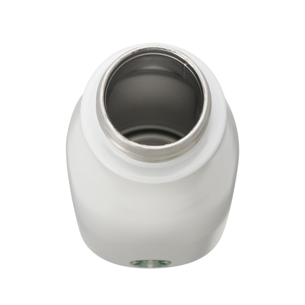 Starbucks Stainless Steel Mini Bottle, White, 237ml, Starbucks Bottle, Tumbler, Small, White