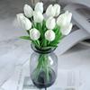 Tulipány Umelé kvety 18 ks Falošné hodvábne tulipány Tulipány s dotykom ako živé Kytice Usporiadania na Valentína Deň matiek Kvetinové darčeky