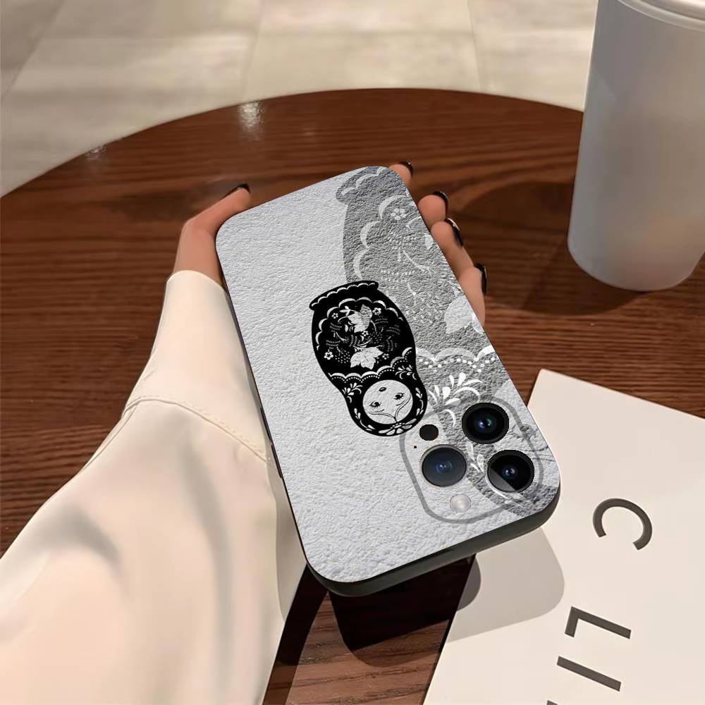 Russian Dolls Matryoshka Phone Case For iPhone 17,16,15,14,13,12,11,Pro,MAX,Plus TPU Soft To Skin-friendly Cover