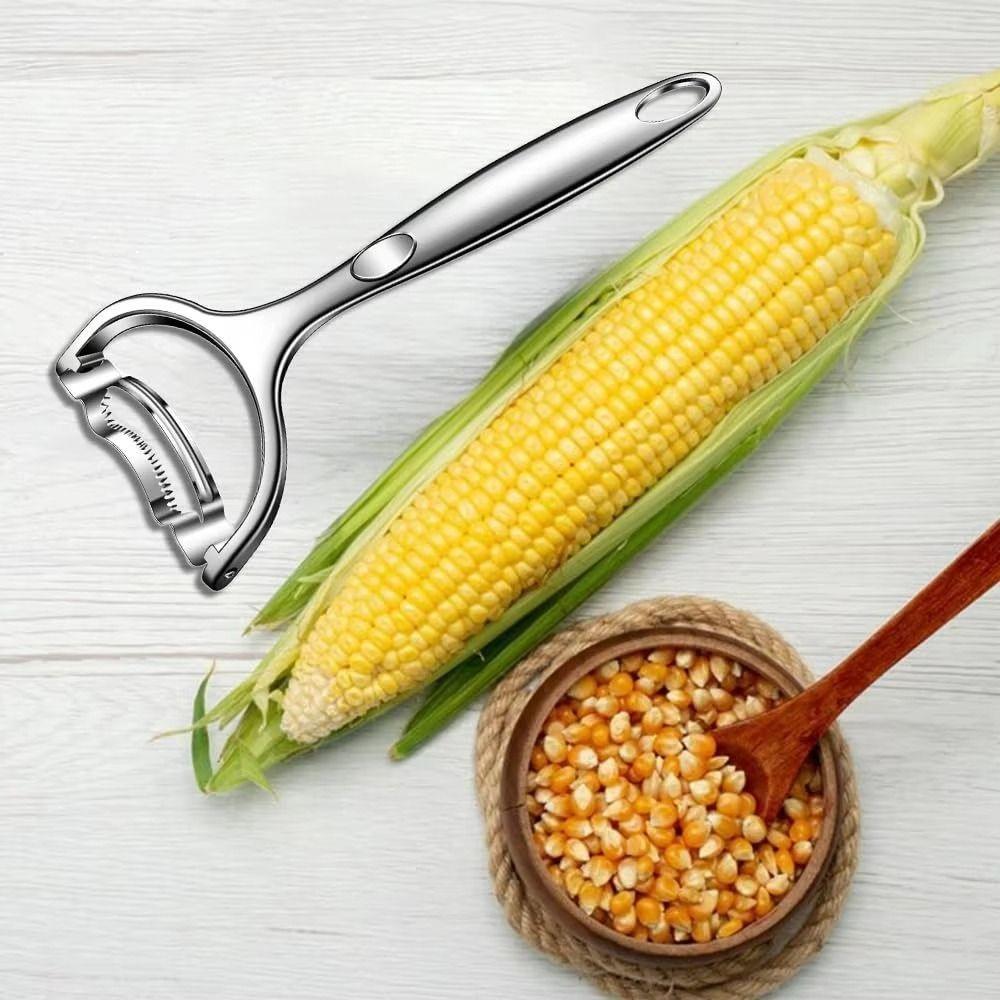 Fast and Safe Corn Peeling Thresher Tool Ergonomic Long Handle Corn Stripping Tool  Home